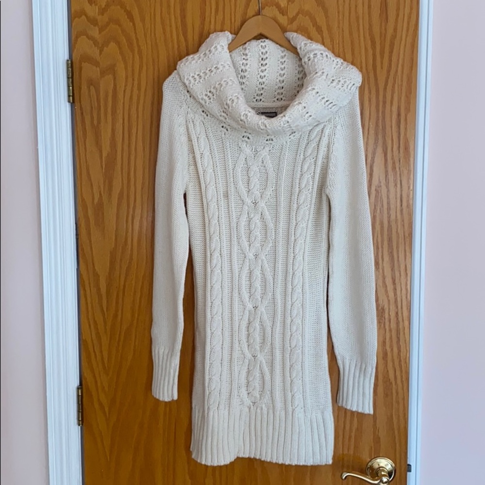 Brooklyn Industries White Sweater Dress